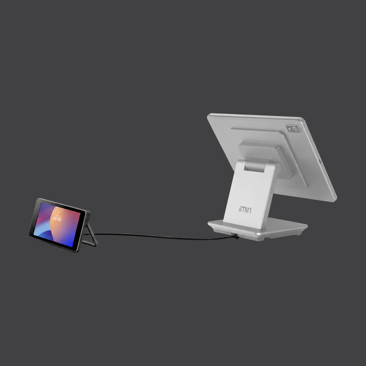 Kundendisplay LCD 5" für Falcon 2 – Produktansicht auf anthrazitfarbenem Hintergrund
