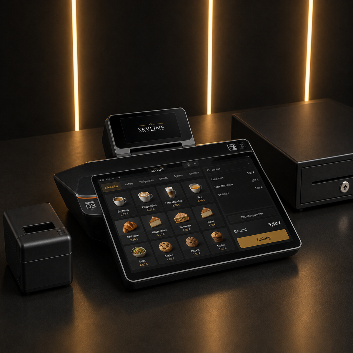 Skyline Payment® Basic Kassensystem – SUNMI D3 Mini